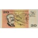AUSTRALIA 1968 . TWENTY 20 DOLLARS BANKNOTE . PHILLIPS/RANDALL . STAR NOTE . ERROR